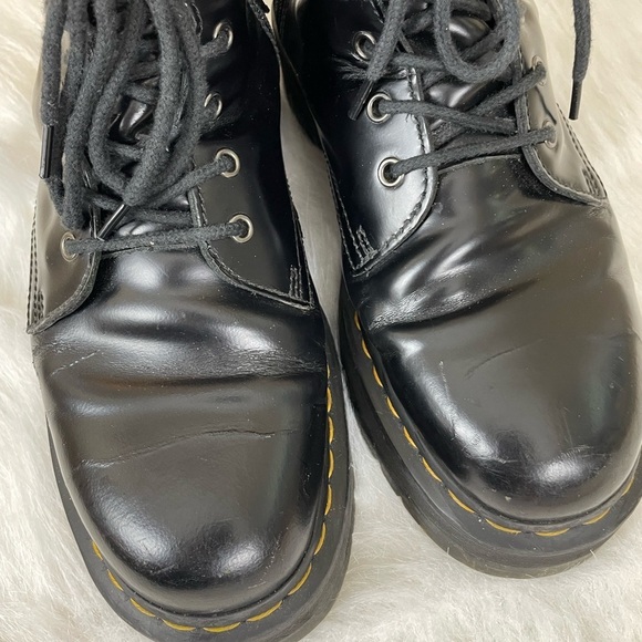 Dr Marten Jadon Platform Smooth Black Lace-Up Boots Mens 11 - Picture 9 of 15